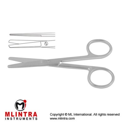 Operating Scissor Straight - Blunt/Blunt Stainless Steel, 16.5 cm - 6 1/2"